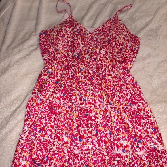 Dresses & Skirts - Floral Pink Sleeveless Dress